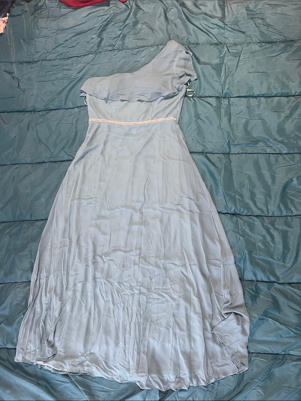 Ever Pretty One-Shoulder Pale Blue Evening Gown